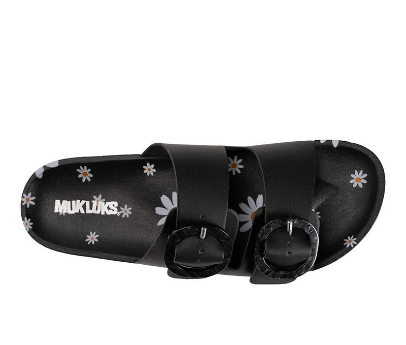 Women's MUK LUKS Grand Cayman Printed Slide Sandals