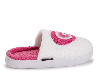 MUK LUKS Women's Sherpa Scuff W/Pink Heart Slippers