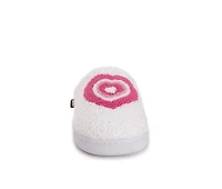 MUK LUKS Women's Sherpa Scuff W/Pink Heart Slippers