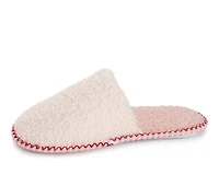 MUK LUKS Women's Novelty Sherpa W/Red Hearts Slippers