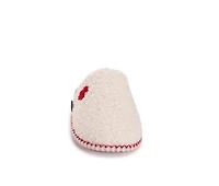 MUK LUKS Women's Novelty Sherpa W/Red Hearts Slippers
