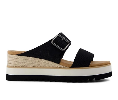 Women's TOMS Diana Mule Buckle Sandal Wedges