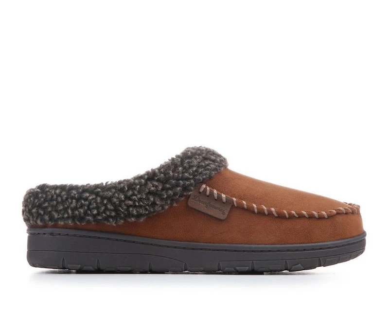 Dearfoams Men's Brendan Clog Moc Toe Slippers