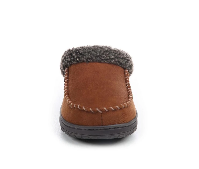 Dearfoams Men's Brendan Clog Moc Toe Slippers