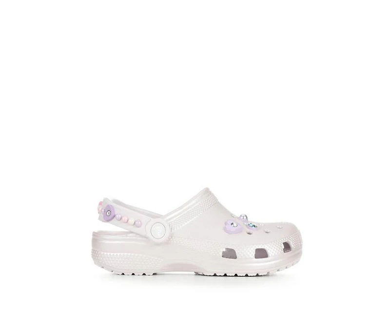 Girls' Crocs Little Kid & Big Pearl and Heart Shine Clogs