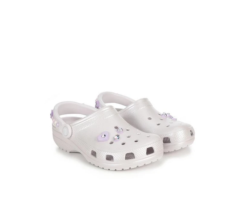 Girls' Crocs Little Kid & Big Pearl and Heart Shine Clogs