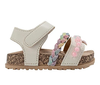 Girls' Bebe Toddler Berry Footbed Sandals