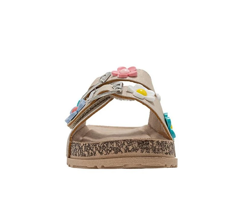 Girls' Bebe Little Kid Bloom Footbed Sandals
