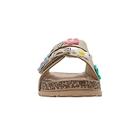 Girls' Bebe Little Kid Bloom Footbed Sandals