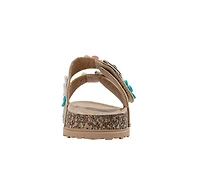Girls' Bebe Little Kid Bloom Footbed Sandals