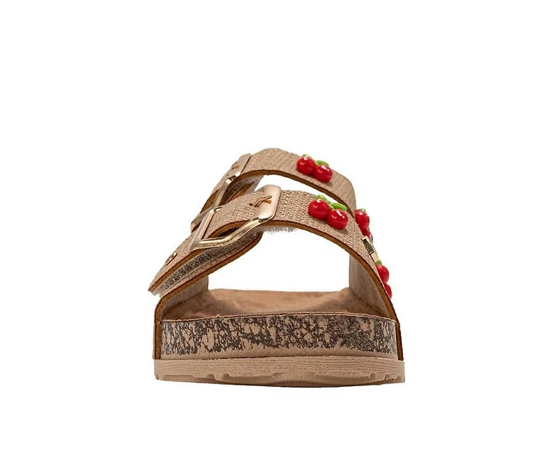 Girls' Bebe Little Kid Cherry Footbed Sandals