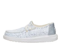 Girls' HEYDUDE Little Kid & Big Wendy Y Sparkle Slip-ons