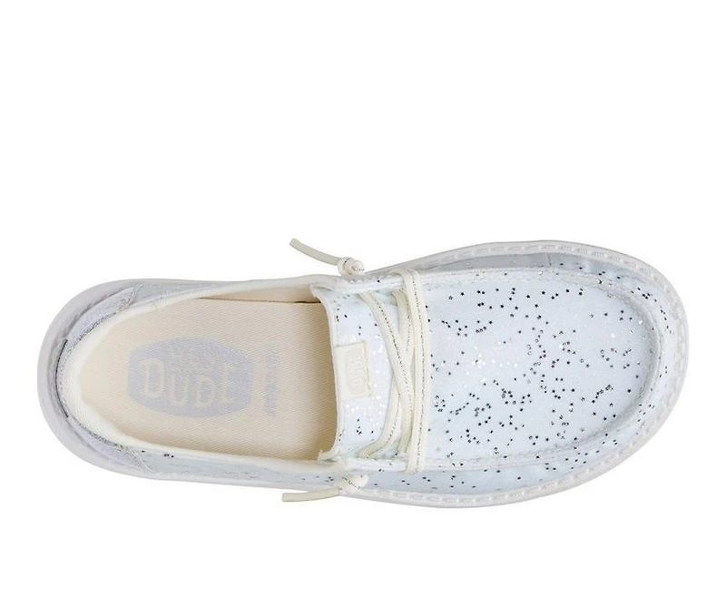 Girls' HEYDUDE Little Kid & Big Wendy Y Sparkle Slip-ons