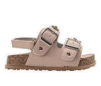 Girls' Bebe Toddler Poppy Footbed Sandals