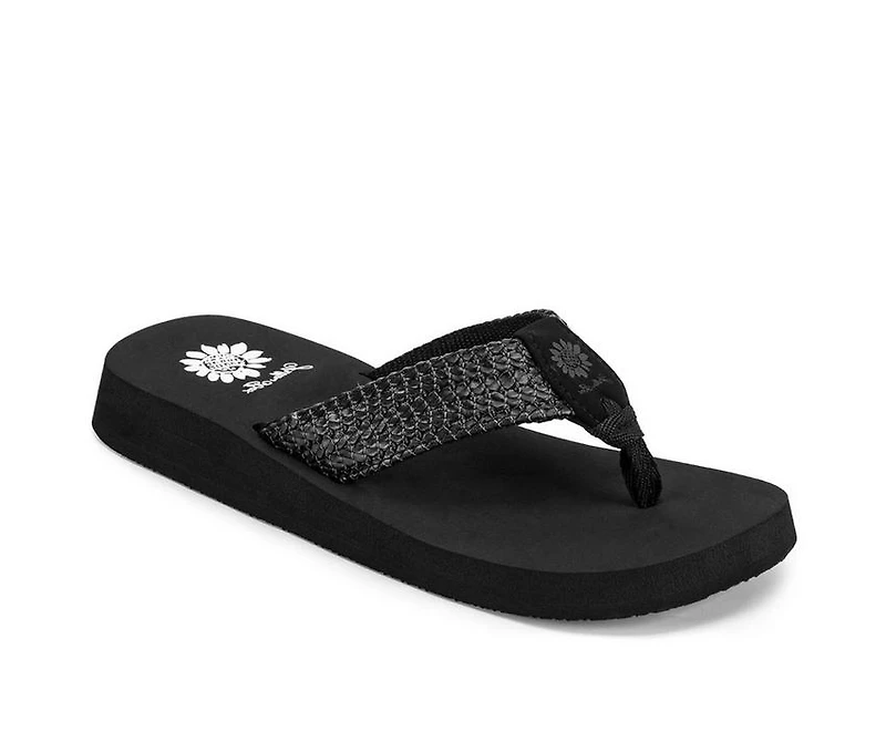 Women's Yellow Box Faldi Flip-Flops