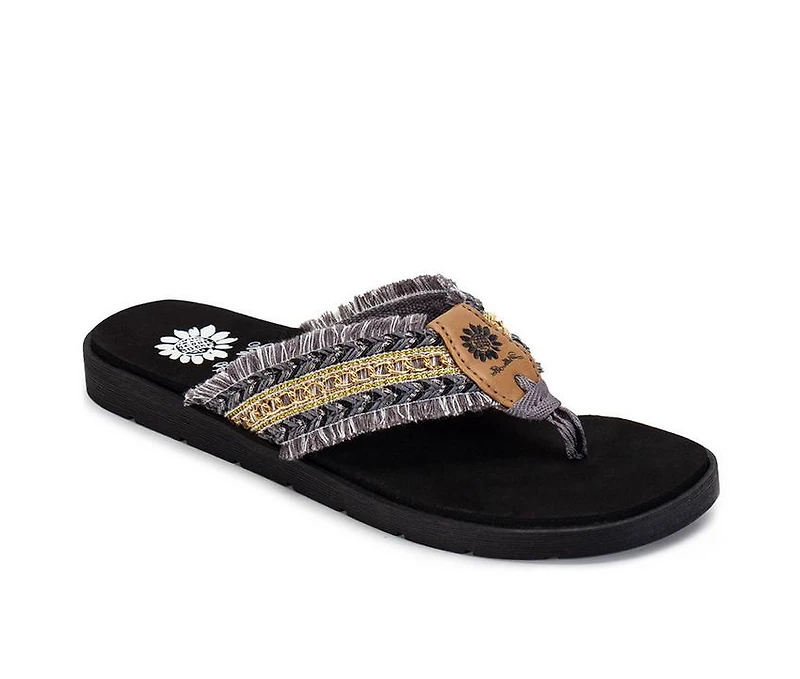 Women's Yellow Box Flavian Flip-Flops