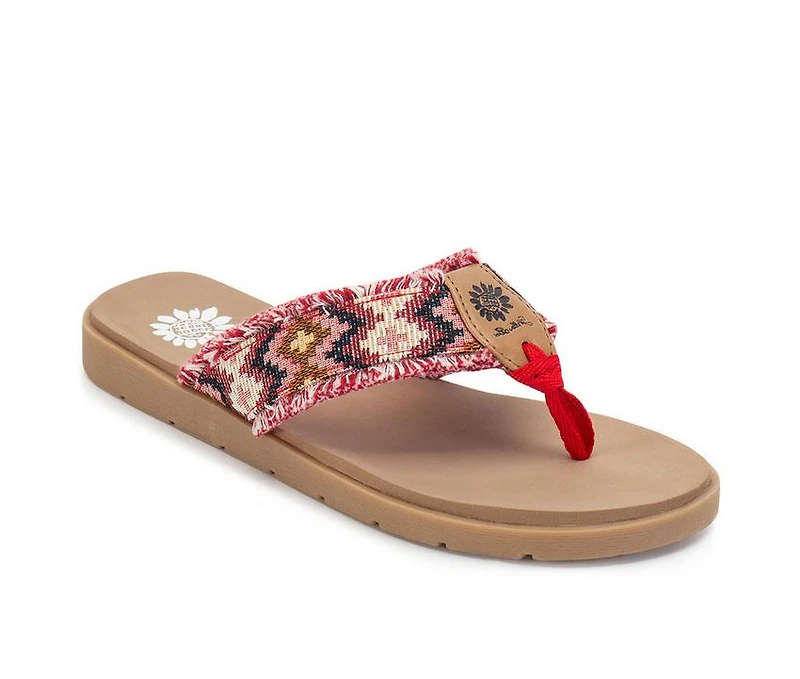 Women's Yellow Box Fonatana Flip-Flops