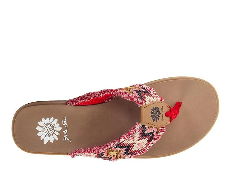 Women's Yellow Box Fonatana Flip-Flops