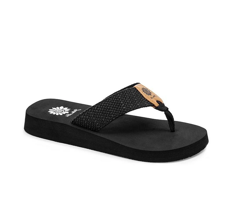 Women's Yellow Box Frayz Flip-Flops