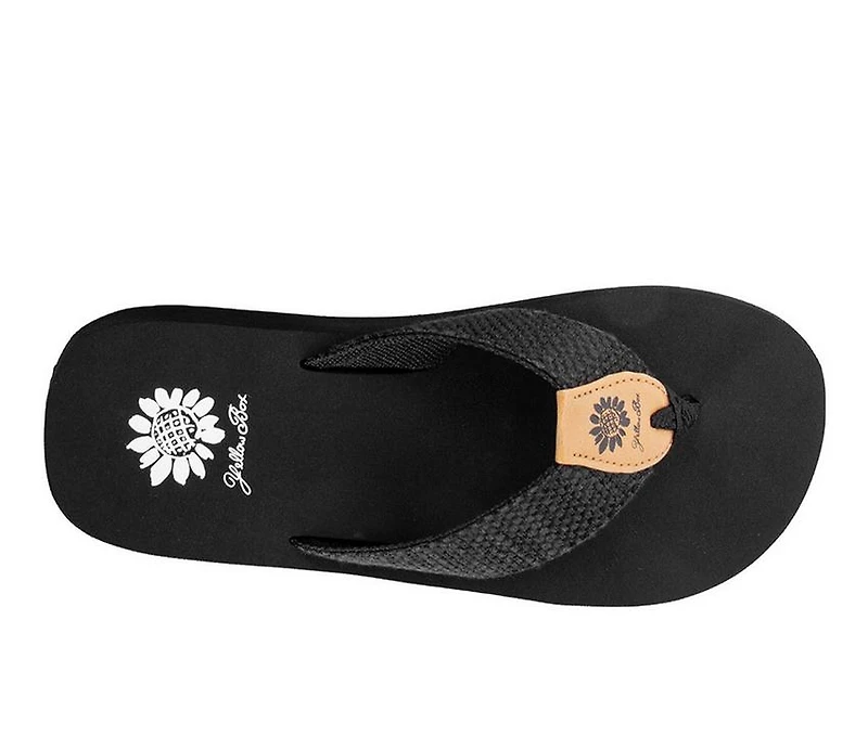 Women's Yellow Box Frayz Flip-Flops