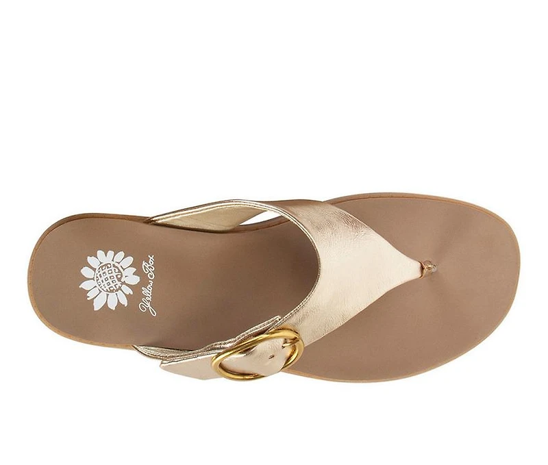 Women's Yellow Box Igloo Sandals