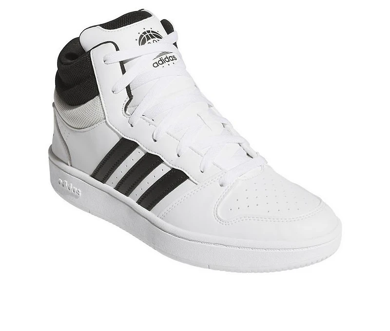 Men's Adidas Hoops Classic Basketball Mid Cut Shoes Sneakers