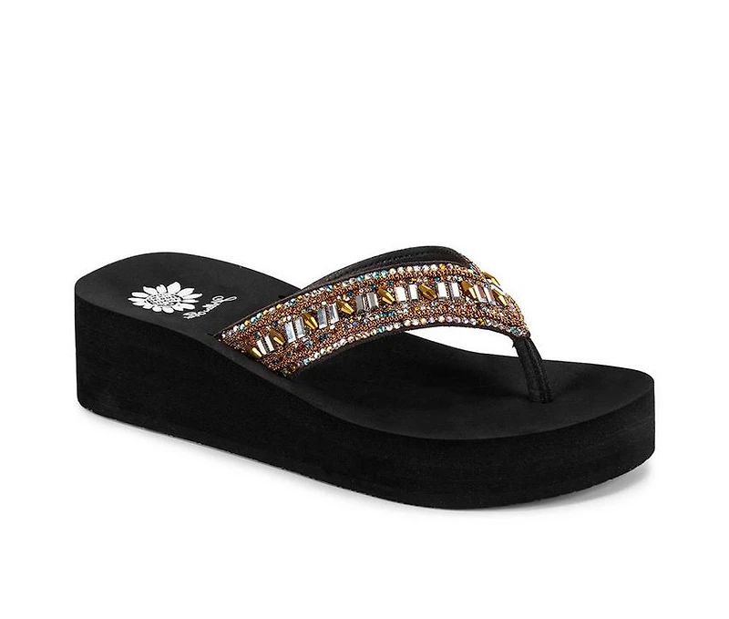 Women's Yellow Box Raziq Wedge Sandals