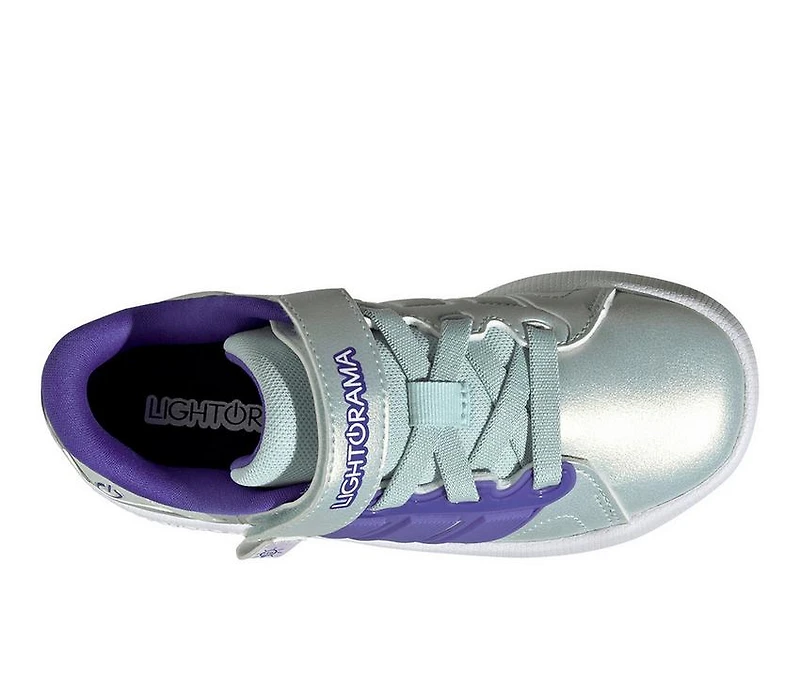 Girls' Adidas Little Kid Lightorama Court Light-Up Shoes