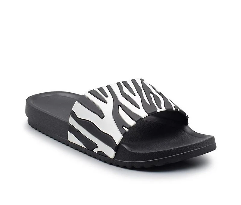Women's Henry Ferrara Zebra Slides