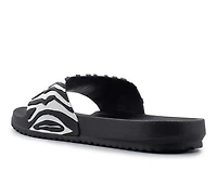 Women's Henry Ferrara Zebra Slides