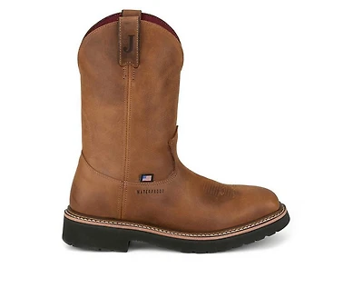 Men's Justin Boots Ames WP Steel Toe Cowboy