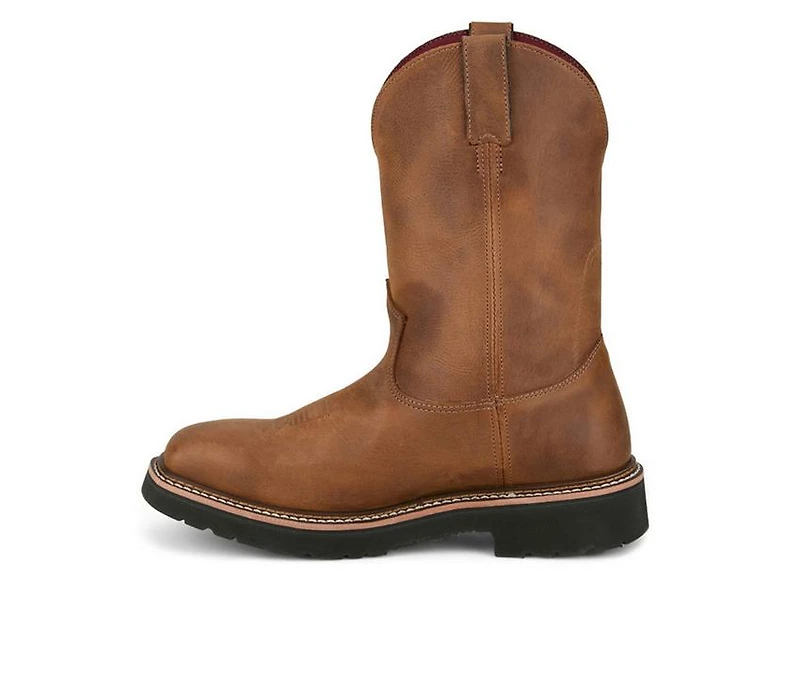 Men's Justin Boots Ames WP Steel Toe Cowboy