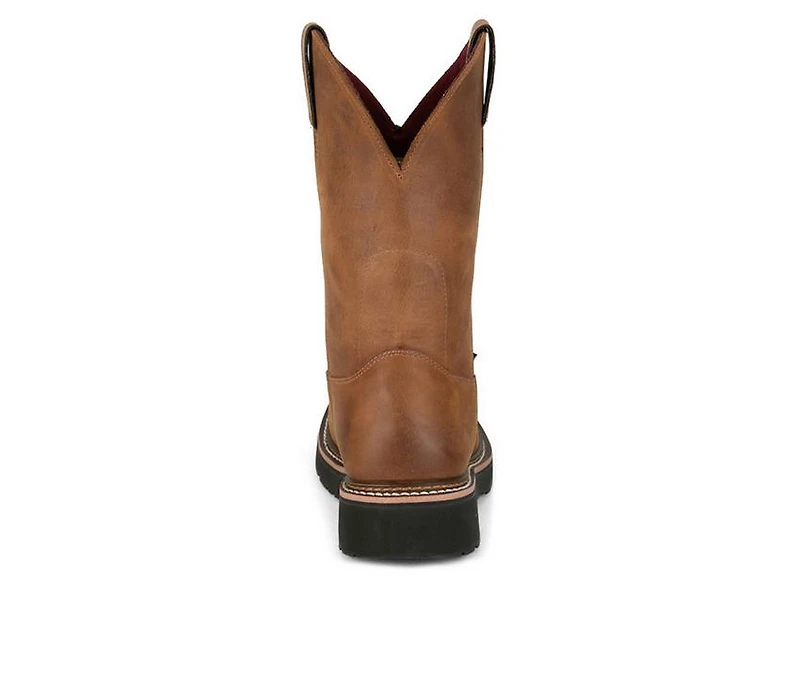 Men's Justin Boots Ames WP Steel Toe Cowboy
