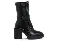 Women's London Rag Syrah Biker Boots