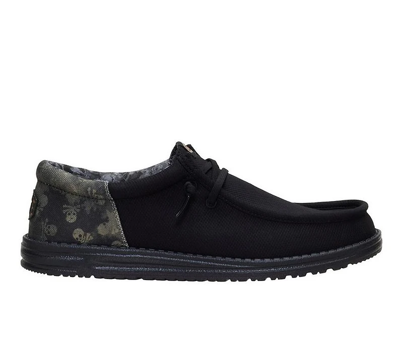 Men's HEYDUDE Wally Funk Distressed Skulls Casual Shoes
