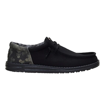Men's HEYDUDE Wally Funk Distressed Skulls Casual Shoes