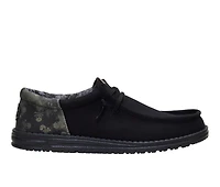 Men's HEYDUDE Wally Funk Distressed Skulls Casual Shoes