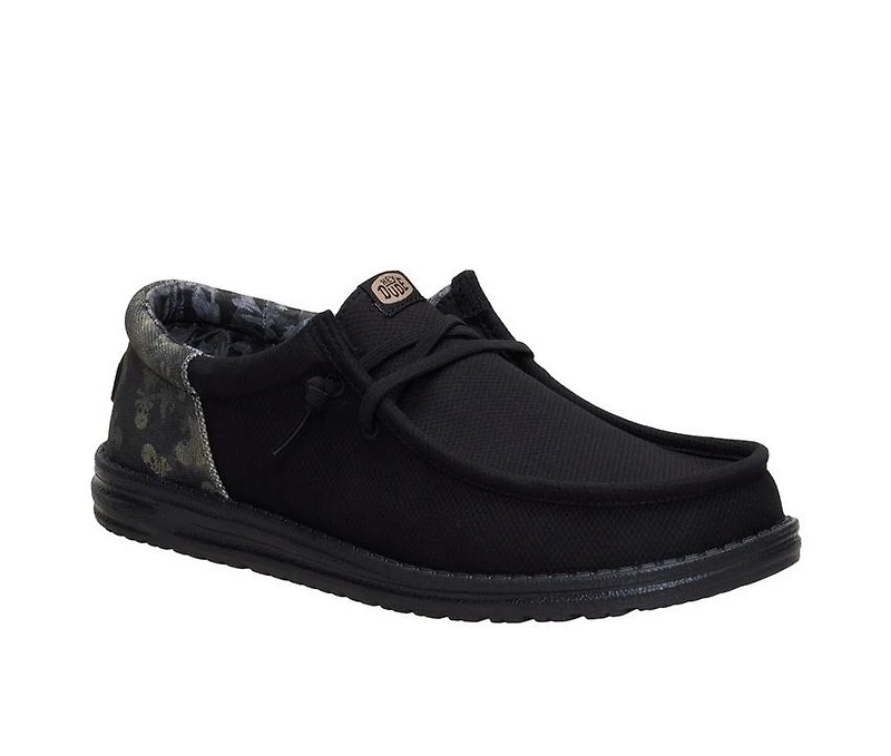 Men's HEYDUDE Wally Funk Distressed Skulls Casual Shoes