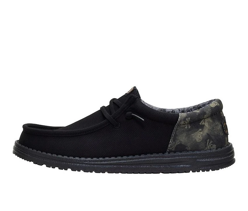Men's HEYDUDE Wally Funk Distressed Skulls Casual Shoes