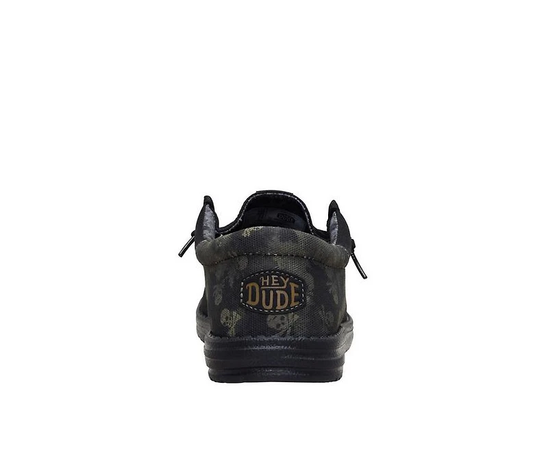Men's HEYDUDE Wally Funk Distressed Skulls Casual Shoes