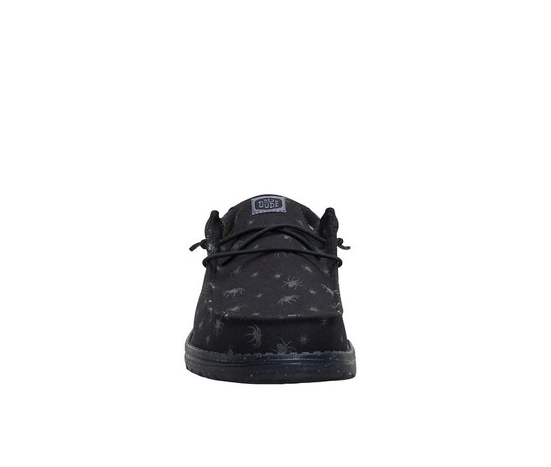 Men's HEYDUDE Wally Halloween Spiders Casual Shoes