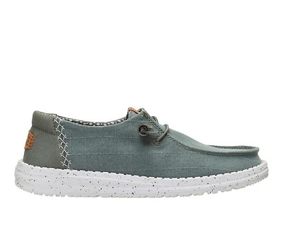 Women's HEYDUDE Wendy Chambray Grid Casual Shoes
