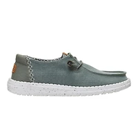 Women's HEYDUDE Wendy Chambray Grid Casual Shoes