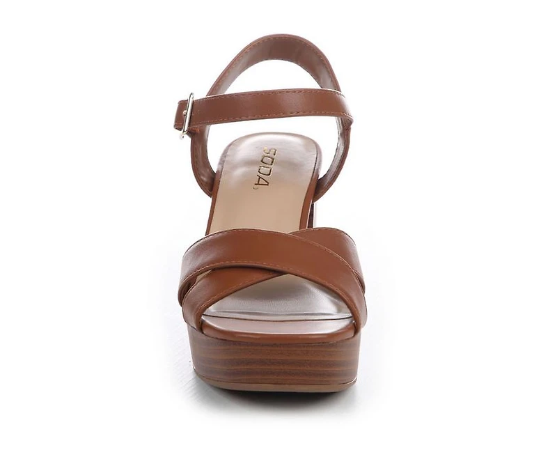 Women's Soda Ralph-S Block Heel Sandals