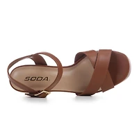 Women's Soda Ralph-S Block Heel Sandals