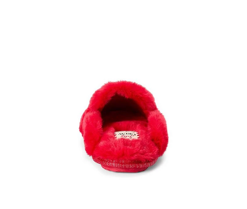 Dearfoams Holiday Fur Scuff Slippers