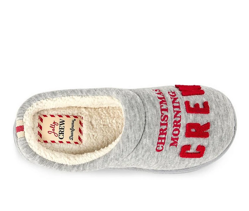 Dearfoams Women's Christmas Morning Crew Slippers