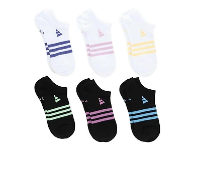 Adidas Girls' 6 Pair Superlite No Show Socks