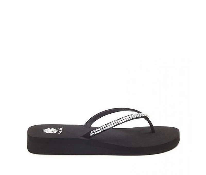 Women's Yellow Box Jello Flip-Flops