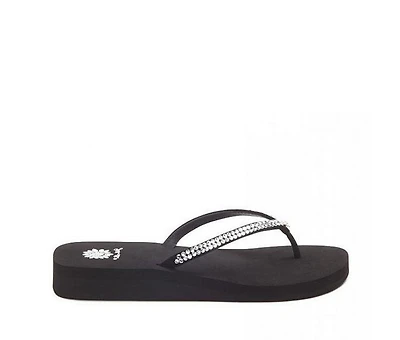 Women's Yellow Box Jello Flip-Flops